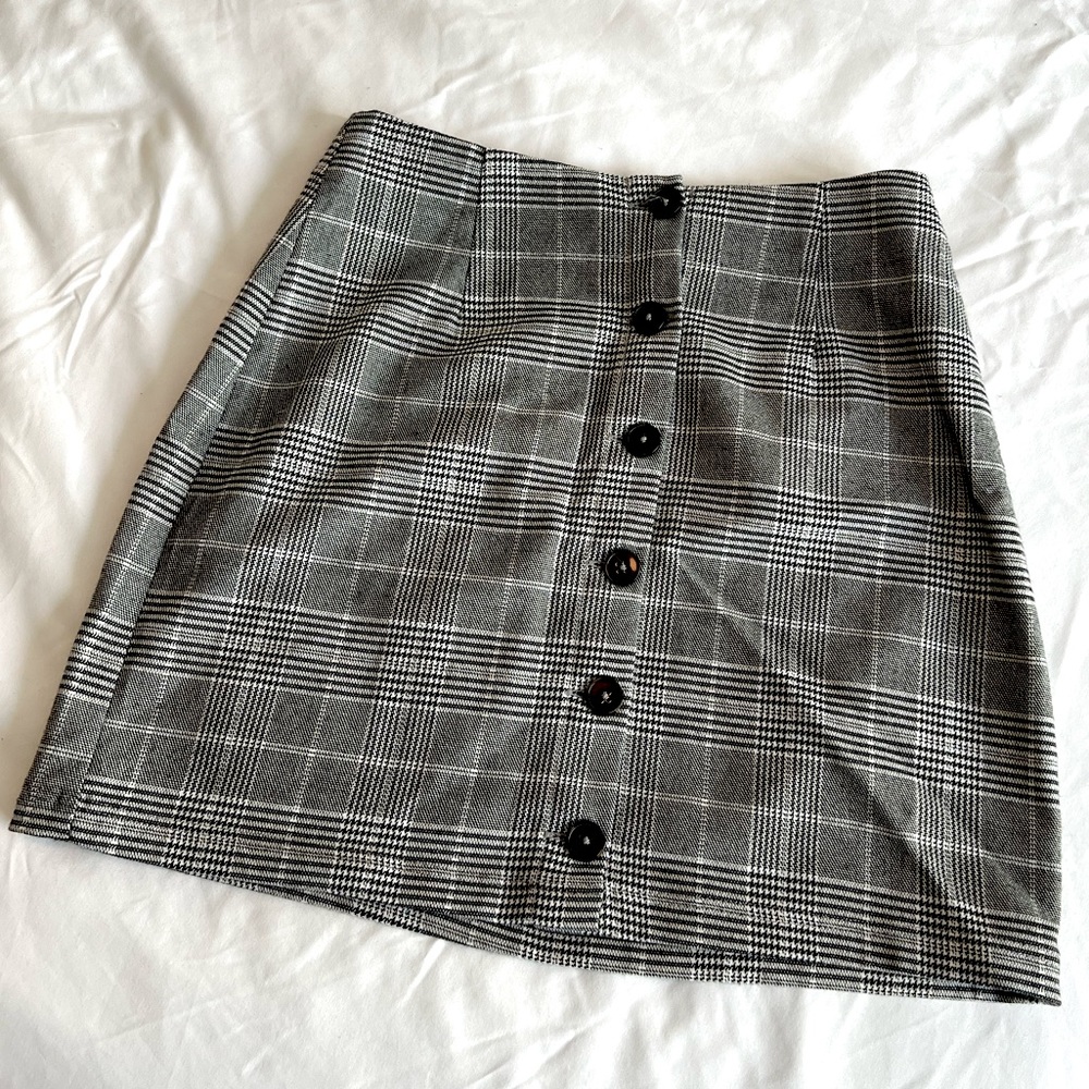 Lottie Moss plaid skirt